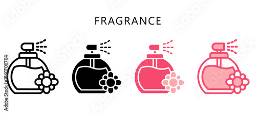 Fragrance Multi Style Icon. Mini Illustration Relate To Personal Care. Use For Modern Concept, Ui, Ux Web And App Development.