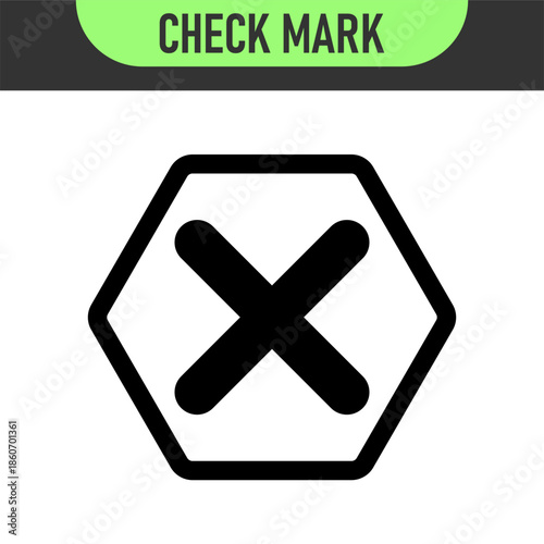 check mark icon button set. check box icon with right and wrong buttons and yes or no checkmark icons in green tick box and red cross. vector illustration	