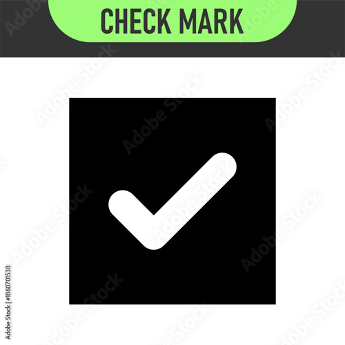 check mark icon button set. check box icon with right and wrong buttons and yes or no checkmark icons in green tick box and red cross. vector illustration	