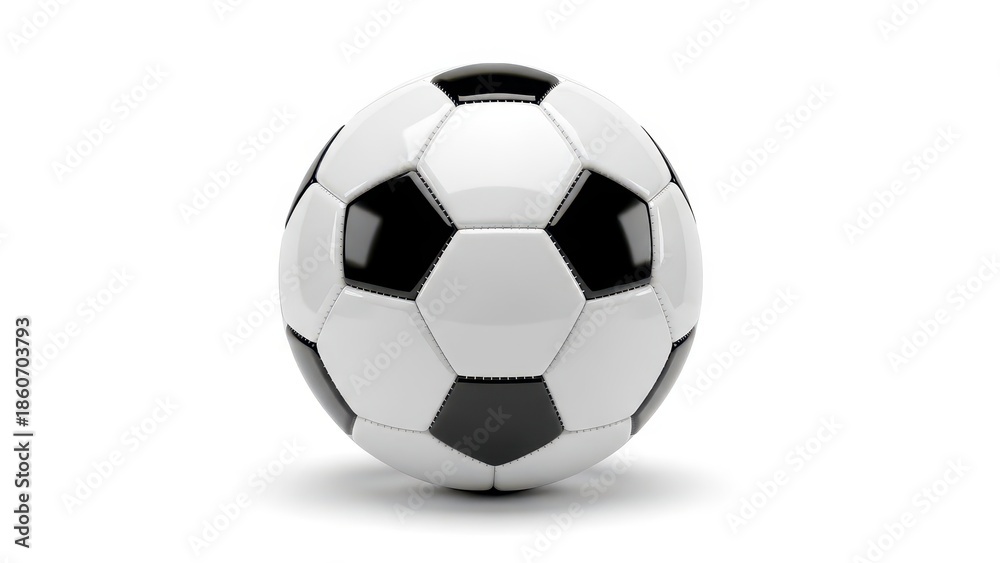 Fototapeta premium Soccer ball isolated on white background