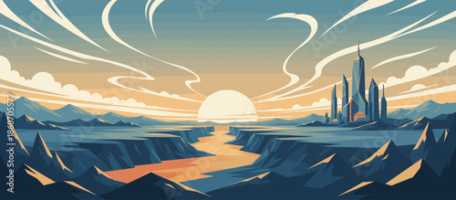 Hooded woman with a pensive expression holds her face in her hands, surrounded by flowing abstract waves in a graphic, melancholic illustration with a speckled texture