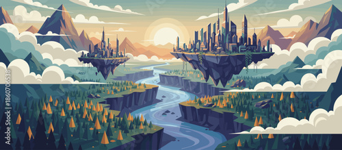 Comic book style illustration of a young couple sitting together on a sandy beach, peacefully watching the tranquil sea and distant mountains during a quiet, serene moment