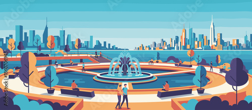 Hand-drawn graphic of a geological rock formation with interlocking hexagonal basalt pillars, rendered in a stylized comic art style with strong shadows and a muted color palette