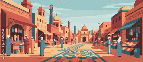 Powerful spotted jaguar illustration crouching low at the water's edge with an intense, focused gaze in a bold, graphic comic book art style with strong outlines