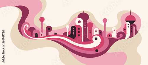 Hand-drawn vintage style illustration of wildflowers featuring thistle, poppy, and Queen Anne's lace in a rustic, botanical linocut print style with a muted color palette