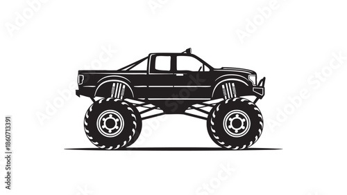 Offroad Monster Truck Illustration for Automotive Enthusiasts