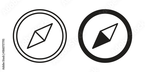 Compass icons simple design. Vector illustration for web ui