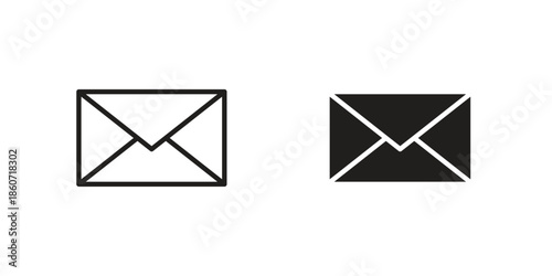 Email icons simple design. Vector illustration for web ui