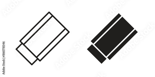 Eraser icons simple design. Vector illustration for web ui