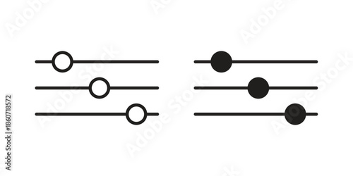Filter Control icons simple design. Vector illustration for web ui