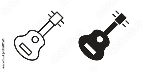 Guitar icons simple design. Vector illustration for web ui