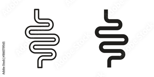 Intestine icons simple design. Vector illustration for web ui