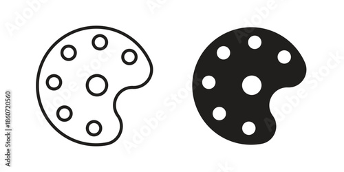 Paint icons simple design. Vector illustration for web ui