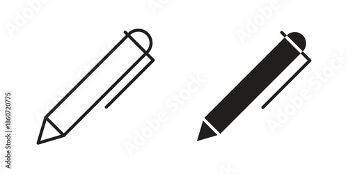 Pen icons simple design. Vector illustration for web ui