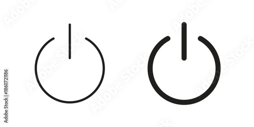 Power button icons simple design. Vector illustration for web ui