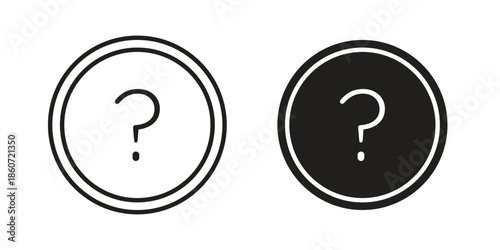 Question icons simple design. Vector illustration for web ui