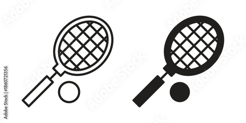 Racket icons simple design. Vector illustration for web ui