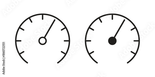 Speedometer icons simple design. Vector illustration for web ui