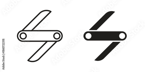 Swiss Knife icons simple design. Vector illustration for web ui
