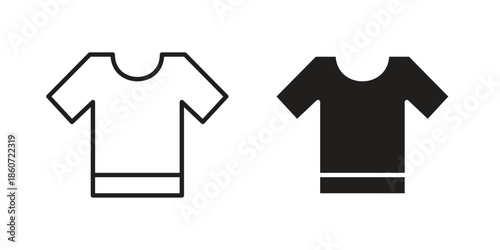 T shirt icons simple design. Vector illustration for web ui