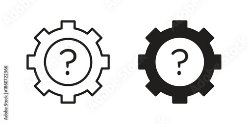 Technical support icons simple design. Vector illustration for web ui