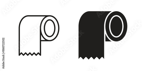 Toilet Paper icons simple design. Vector illustration for web ui
