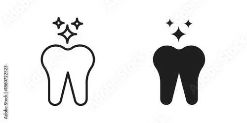 Tooth icons simple design. Vector illustration for web ui