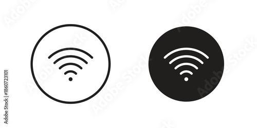 Wifi Signal icons simple design. Vector illustration for web ui