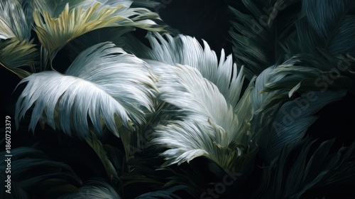 Abstract tropical foliage