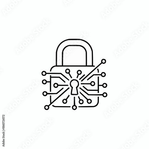 Secure digital lock with circuit board design for cybersecurity