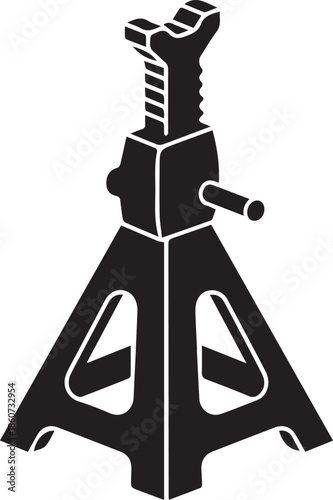 Car jack for lifting vehicles in garage or workshop setting