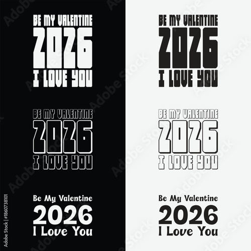 Premium Valentine's Day vector collection for cards, posters, and t-shirt graphics.