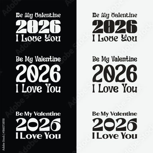 Premium Valentine's Day vector collection for cards, posters, and t-shirt graphics.