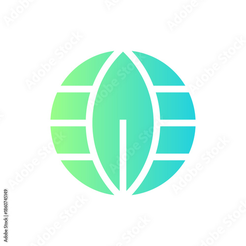 Globe with leaf creative modern logo design