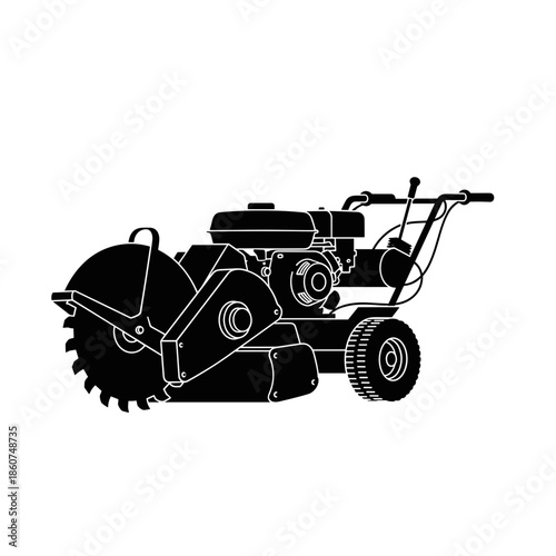 Lawn Mower Machine with Sharp Blade.