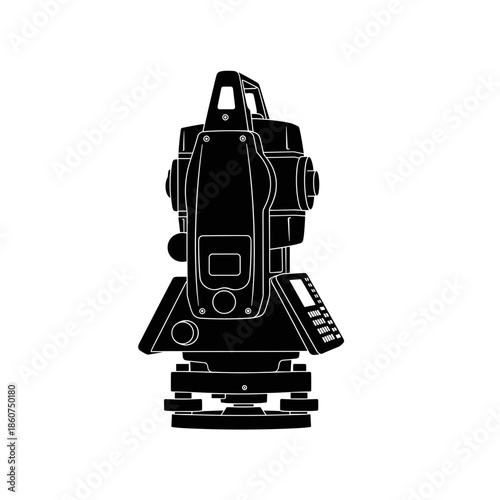 Total Station Surveying Equipment for Construction Site.