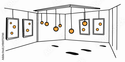 Vibrant Orange Sphere Installation