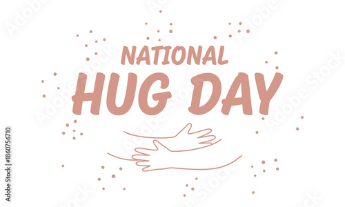 National hug day celebration with outstretched arms