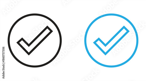 check mark icon, eps 10. vector illustration