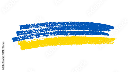 Ukrainian national flag in grunge style