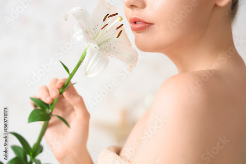 Beautiful young woman with ...