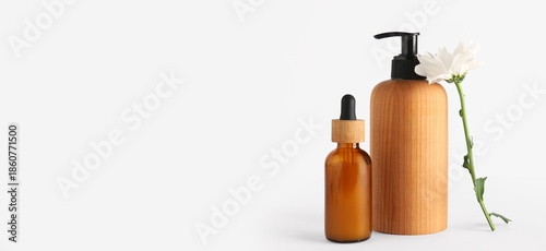 Bottles of cosmetic product...