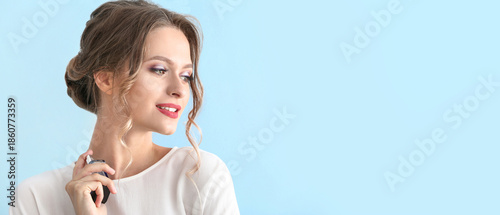 Beautiful young woman with ...