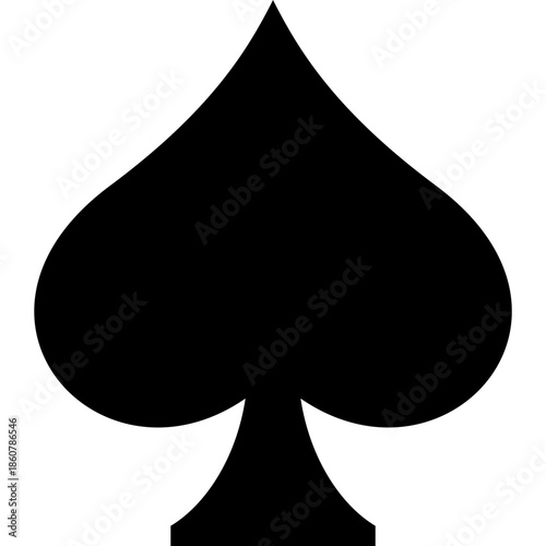 picture of a black spade