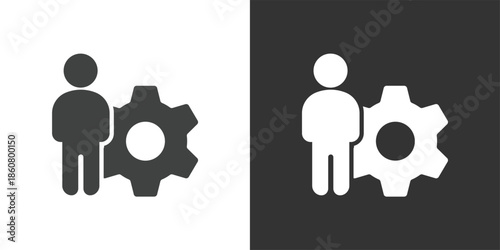 User Settings icon. Solid glyph series icon