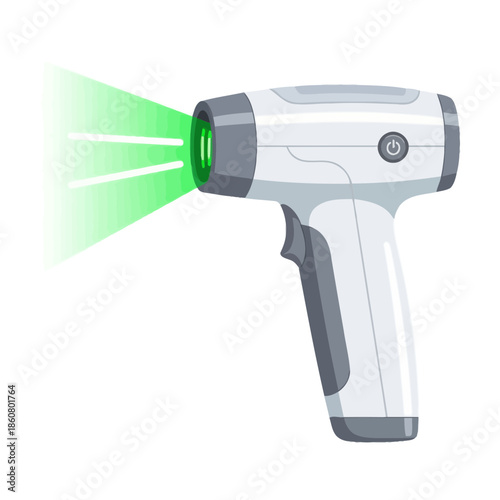 Infrared Thermometer with Green Laser Beam