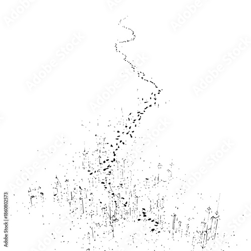 A conceptual dark void, a dramatic black background with ample copy space, minimalist design.