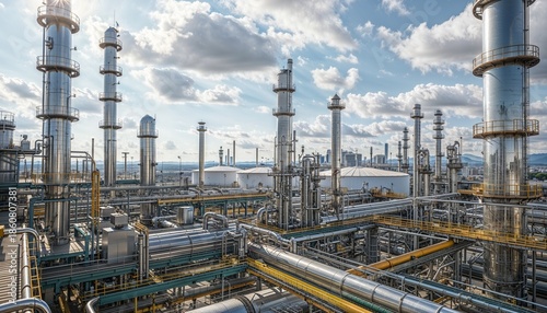 Wallpaper Mural CCS - A futuristic eco-plant designed like a growing organism, where industry meets nature. Solar leaves, oxygen-releasing mist, and root-like energy systems symbolize clean, regenerative production Torontodigital.ca