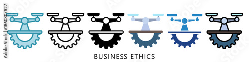 Business Ethics Mini Illustration Icon. Use For Modern Concept, Print, Ui, Ux Kit, Web And App Development. Vector Related To Business Finance, Management And More
