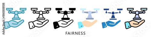 Fairness Mini Illustration Icon. Use For Modern Concept, Print, Ui, Ux Kit, Web And App Development. Vector Related To Business Finance, Management And More